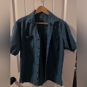 REI Shirt Mens Medium Short Sleeve Hiking Outdoor Button Up